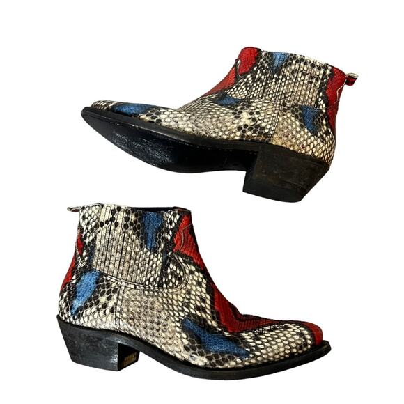 Golden Goose Crosby Boots multi color snakeskin sz 39 - Picture 2 of 7